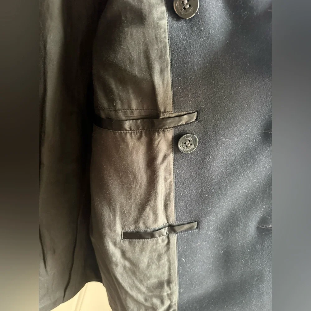 Buck Mason Dark Navy Melton Admiral Peacoat - Picture 3 of 3